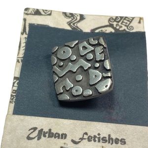 Urban Fetishes Alice Warder Seely Pewter Brooch Pin Broadway Boogie